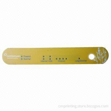 PVC sticker label with printing, 0.2mm PVC, die-cut, round corner